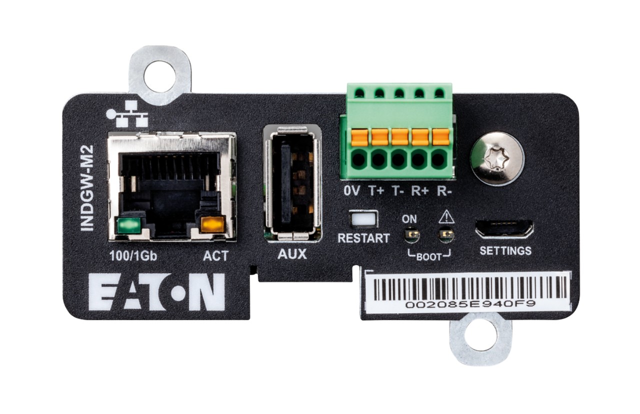 Eaton Industrial Gateway Card INDGW-M2 face center view