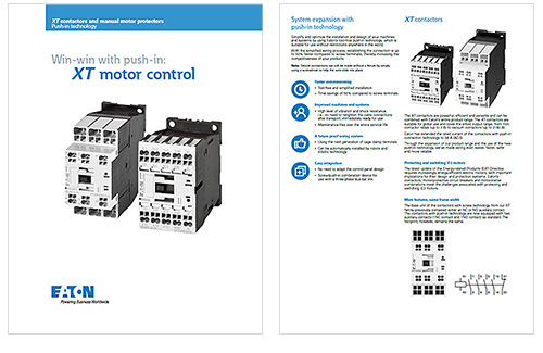 Push-in technology brochure for XTs